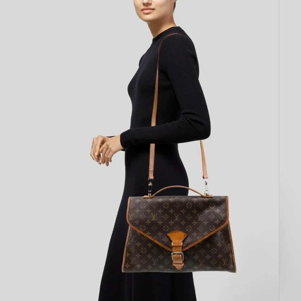 Louis Vuitton Monogram Beverly Briefcase Tote Satchel Shoulder Bag